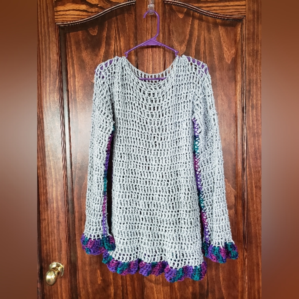Hand Crocheted Boho Tunic